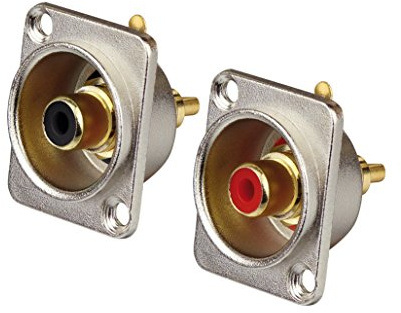 Dynavox Cinch-Einbaubuchsenset Pro 1 x rot, 1 x schwarz