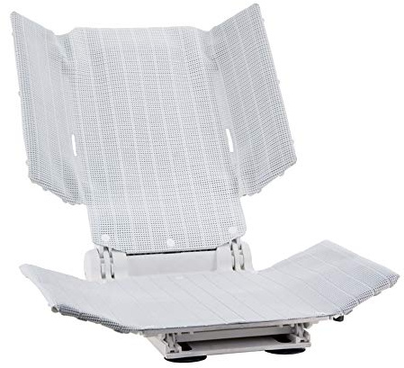 Aquatec SRB Bath Lift, Battery-Powered Bathtub Chair with Reclining Back and Adjustable Side Supports