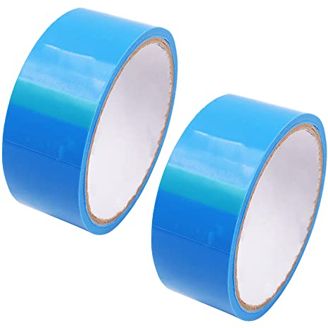 ANCLLO 2 Stück superhochfestes Fahrrad-Felgenband 10 m x 35 mm Vakuum-Innenschlauch-Dichtungsband Fahrradreifen Tubeless Felgenband Schutzpolsterband für Rennrad MTB (Blau)