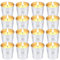 16 candele alla citronella per esterni, 280 ore, durata di combustione, per esterni, alla citronella, profumate, candele di cera di soia naturale, al limone, per giardino, per interni, ideale come