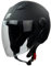 Römer Jethelm RR10801 - Motorradhelm mit Visier, lang, klar, Kratzfest - schwarz matt, Gr. S