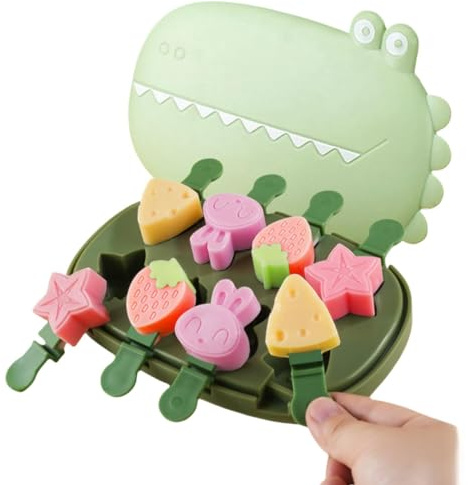 stampi per gelato stecco,Stampi per ghiaccioli in silicone riutilizzabili,8 cavità per gelati fai da te,formine per ghiaccioli per bambini,BPA free,per gelati,sorbetti,budini e cioccolato artigianale