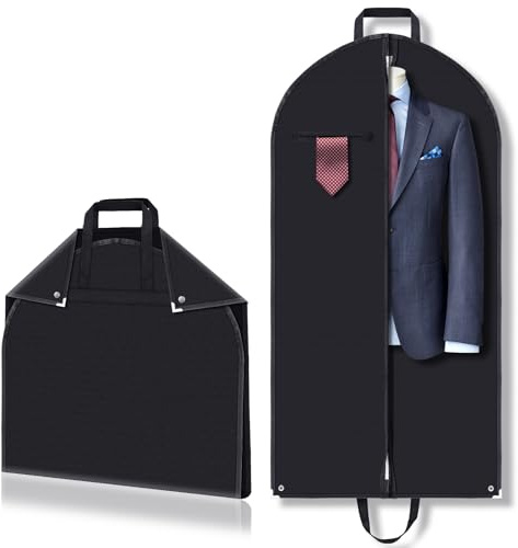 118 CM Hochwertige Kleidersack, Atmungsaktive Kleidersack Anzug, Ataubdicht & Mottenschutz Kleidersäcke mit Griffen - Ideal Für Reisen