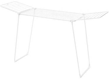 Brabantia HangOn Clothes Drying Rack | 72ft (22m) | White | Large Indoor Clothes Airer, Foldable Laundry Stand for Large & Small Items, Wide Lines for Towels & Bedding | Fits 2 Full Loads