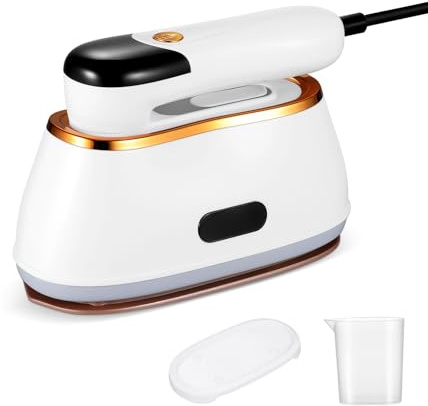 SEWACC Plancha de Vapor Portátil Plegable para Ropa Pequeña de Viaje con Mango Giratorio Calentamiento Rápido Pantalla Digital y Función Antical para Prendas sin Arrugas