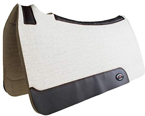 CHALLENGER Pferd Western Contoured Mohair Wolle Filz Sattelunterlage Feuchtigkeitstransport 39RT06WH