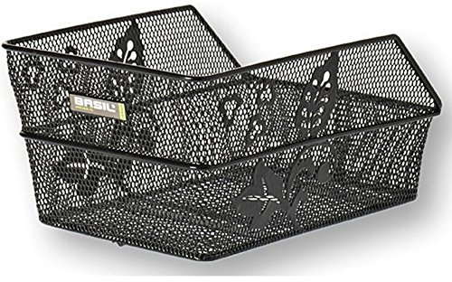 Basil H.R.-Schultaschenkorb Cento Flower S Flower schwarz ca.1170g 11178+Flicken