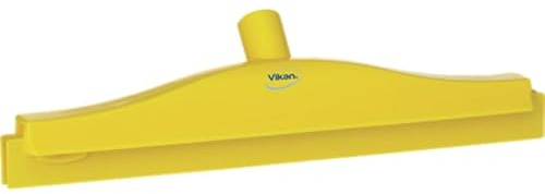 Vikan 77126 Polypropylene/Rubber Hygienic Squeegee, Yellow, 405 mm Width, Pack of 10