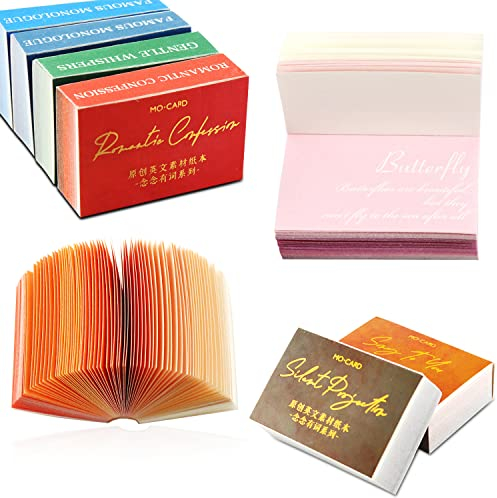 Scrapbook Bullet Journal Zubehör Papier Stickers Scrapbooking Set 800 Blatt Mini Junk Journaling Zubehör Washi Papier Sticker Vintage Buchstaben Tagebuch DIY Tiny Wörterbuch Alte Bücher Deko