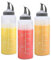 RICHSUM Bottiglie Spremi-condimento, Ricaricabili Con Coperchi a Scatto Per Salse Calde,Salsa Barbecue,Olio,Condimenti,Condimenti per Insalata,Senape,Mayo,3 Confezioni(175 ML, Grigio)