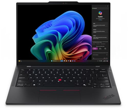 Lenovo ThinkPad T14s Gen 6 Ultraslim Copilot+ Laptop, Snapdragon X Elite X1E-78-100 Processor, 14 WUXGA (1920 x 1200), IPS, Anti-Glare, 32GB DDR5, 1 TB SSD, Qualcomm Adreno GPU, Windows 11 Pro- Black