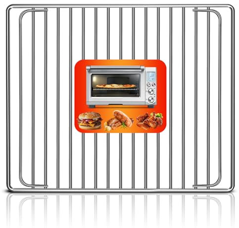 GWYXC Smart Oven Baking Rack for Sage SOV860BSS Smart Oven Air Fryer Microwave, 14''×11.6'' Stainless Steel Air Fryer Accessories Replacement Parts Grill Rack Wire Rack, Dishwasher Safe