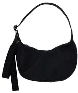 BAGGU Small Nylon Crescent Bag - Black