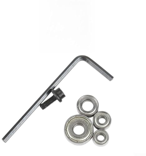 Ball Bearing Set for Router Bit Milling Cutters Replacement Parts Designed for Durability and Smooth High Speed Operation in Carpentry Work (6.35mm)