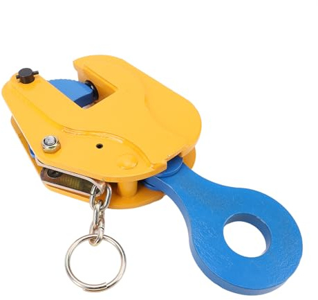 YUEHISY Abrazadera de Placa Vertical, Abrazadera de Elevación de Chapa Metálica 2T con Mandíbula de 0 a 30 Mm y Mecanismo de Resorte Seguro, para Levantar y Transportar Láminas Planas