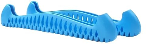 EURDFHY paralame Pattini da Ghiaccio 1 Paio di Protezioni for Lame Pattini da Hockey su Ghiaccio, Regolabili in Materiale TPU, Protezione for coltelli Winter Sport(Small Blue)