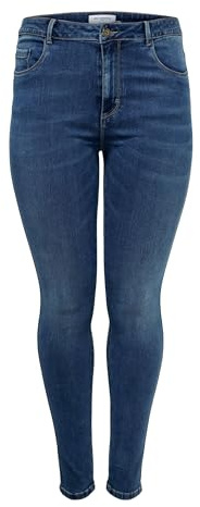 Only Carmakoma Nos Mujer Caraugusta HW SK Dnm Jeans MBD Noos Vaqueros Skinny Not Applicable, Azul (Medium Blue Denim Medium Blue Denim), 44 /L34 (Talla del Fabricante: 44)