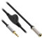 InLine 99253B - Cable de Audio (Conector Jack de 3,5 mm, con Control de Volumen, 0,25 m)