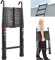 5M Telescopic Ladder with Detachable Hook Aluminum Ladder Heavy Duty Extendable Ladder Multi Purpose Ladder 330lbs Capacity EN131 Safety Approved