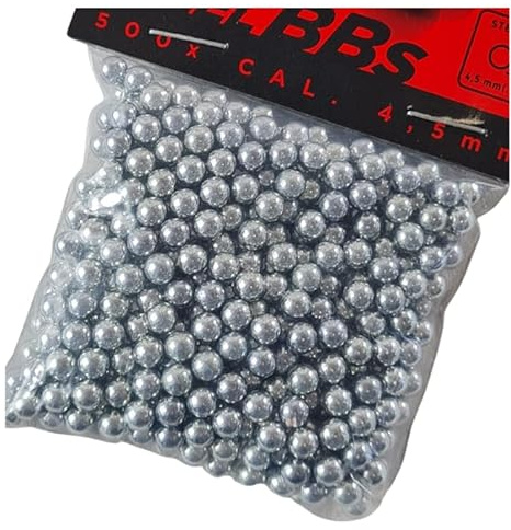 500 Pallini 4 5 in Acciaio Zincato BB 4,5MM per Pistola co2 Gas Softair 4,5 500 Pallini 4 5 in Acciaio Zincato BB 4,5MM per Pistola co2 Gas Softair