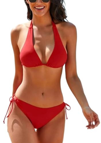 Bikinis Mujer Push Up Elegante Cruzadas Tops Traje de Baño Dos Piezas Conjunto de Bikini de Cintura Alta Top Acolchado