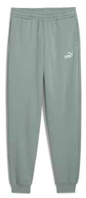 PUMA Boys No. 1 Logo Sweatpants Fl B Knitted Pants, Green Moon, 128 EU