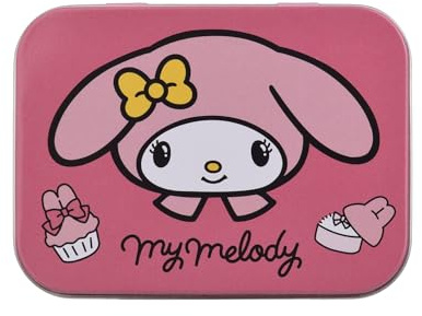 Hello Kitty Melody Flexible Plasters in Metal Tin Box, Waterproof & Breathable First Aid Plasters for Kids & Adults, Latex-Free, Hypoallergenic, Easy Removal & Skin-Friendly, Two Sizes, 24 Plasters