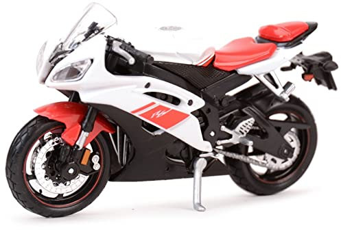 HFMXZHI Modelo a Escala de Moto 1:18 para Yamaha YZF-R6, Vehículos Estáticos Fundidos A Presión, Pasatiempos Coleccionables, Juguetes Modelo De Motocicleta