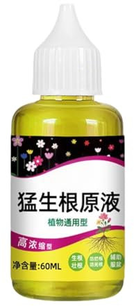 Missmisq Root Grow Per Piante,Fertilizzante Liquido 60ml Per Crescita Radici - Liquido Ad Alto Contenuto Rinforzante Migliora Crescita Per Piante Fiori Prati Alberi Giardino Interno Agricoltura