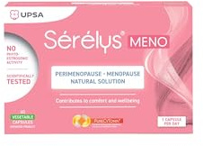 Sérélys MENO Perimenopause & Menopause Supplements for Women - 60 Vegetarian Tablets with PureCyTonin Complex - Non-Hormonal Formula - Restless Sleep, Low Energy & Hot Flushes Relief | 2 Months Supply