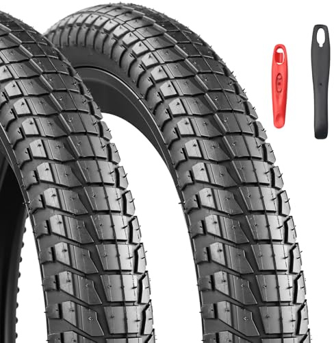Confezione da 2 pneumatici pieghevoli da 20 pollici, 20 x 1,95/2,1/2,25, guaina compatibile 50/53/57-406, pneumatici per bicicletta Kidsbike/MTB/BMX (nero, 20 x 2,25)