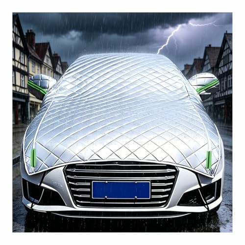 Telo Copriauto Antigrandine per Ford Tourneo Courier (2014-2024), Mezza Copertura Auto Impermeabile, Antigrandine, Resistente a Neve, Pioggia, Anti-UV Protezione Tutte le Stagioni dh3