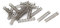 sourcing map Ressort de Compression 0.8mmx6mmx30mm 304 Acier Inoxydable Argenté 20pcs