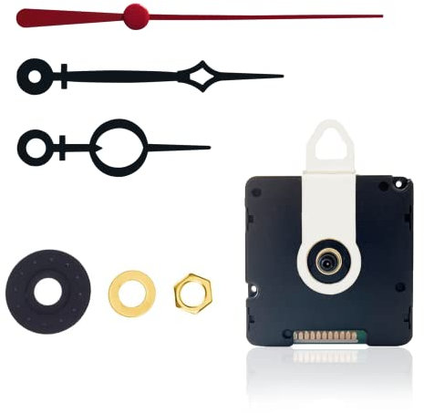 DEEWISH Clock Movement, 17mm Axis Length MSF Radio Controlled Clock Mechanism Scanning Electric Clockwork Drives for Quartz Wall Clock (56 * 56 * 19mm, HR9203+009)