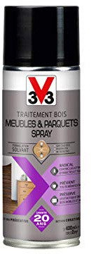 V33 Traitement bois meubles & parquets, Incolore 400ml