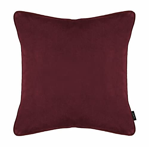 Albani Glory Samt-Kissenhülle mit Reißverschluss, Aubergin, 48x48cm
