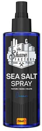 The Shave Factory Sea Salt Spray Ocean - Volumiserande och Textur - Nå enkelt strandvågor, förbättra volymen och skapa texturerade stilar 250 ml
