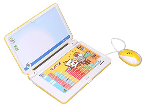 Laptop per Bambini, con Divertenti Effetti Sonori e Illustrazioni Colorate, Computer Portatile Prescolare per L'ortografia Matematica Inglese per Bambine e Bambini