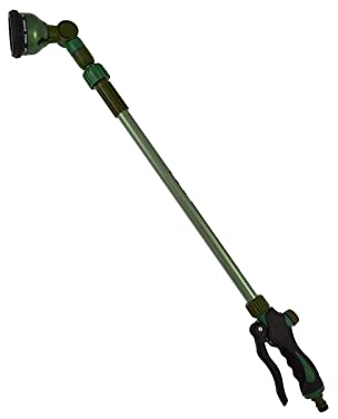 PNJB, Telescopic Watering Lance, Lance Replacement with Adjustable Spray Types, Rotating Head Sprayer with Spray Garden, for Lawn Watering, Car Washing, Pet Bathing, and Household Cleaning.