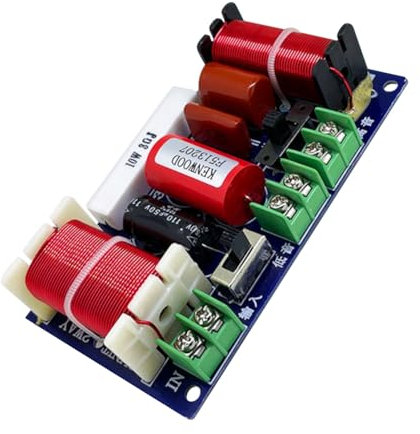 IMCCZONY Divisor Cruzado de Audio de 2 VíAs 250W 2500Hz-3000Hz Frecuencia Filtro de Altavoz DIY Filtros Cruzados EstéReo HiFi para Cine en Casa