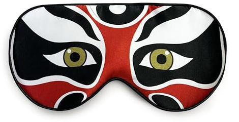 townssilk 100% Silk Sleep Mask with Adjustable Strap, Comfortable and Super Soft Eye Mask, Ultimate Sleep Aid, Full Blackout Light, Night Blindfold, No Pressure, Drama Red