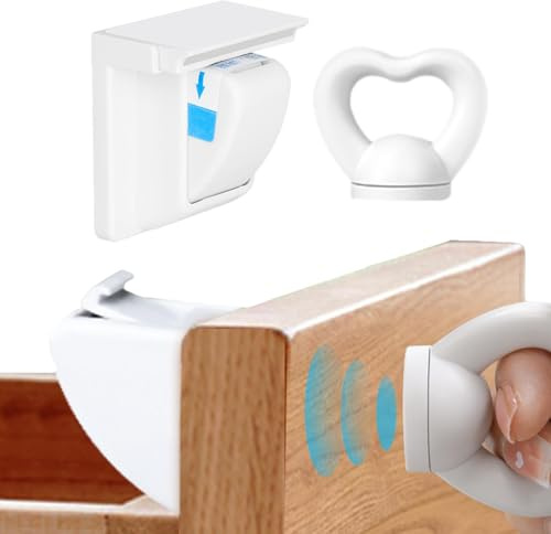 Jvjggag Magnetische Schrankschlösser | Kindersicherungen für Schränke, unsichtbares Schloss mit Kleber und Schrauben, Schrankschloss, Kindersicherung für Schränke und Schubladen
