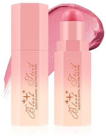 Apooliy Blush crème mat pour les joues,Couleur homogène,Blush longue durée,Très pigmenté,Non gras，Multi-Stick