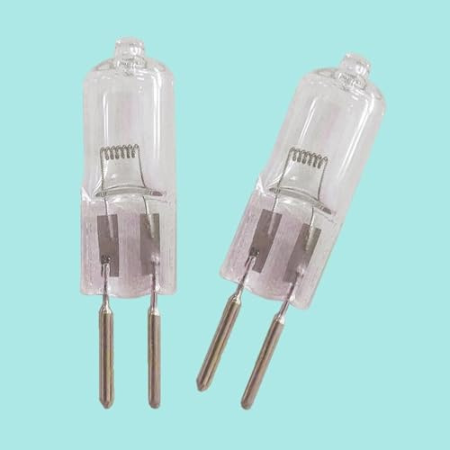 BULBEAWICK 2PCS G6.35 Lampadina alogena cristallina,dimmerabile T4 JC GY6.35 Bi-Pin Base-24V-100W