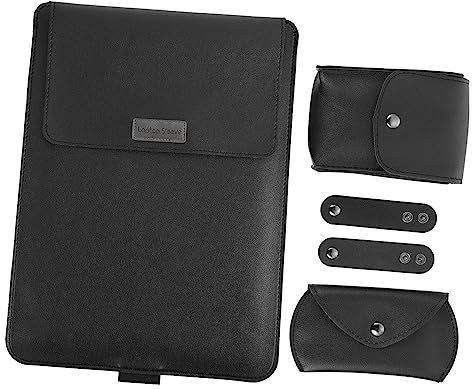 jojofuny Housse Pour Ordinateur Portable Avec Support Pliable Étui De Transport Et Protection Pour Câble D’ordinateur Portable