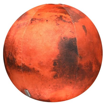 Ealistic Erde, rundes Kissen, 3D-Planet, Mond, Erde, Sonne, Dekoration, Erdmuster, Kissen, rundes Wurfkissen, Requisiten, Kissen, Mond, Strumpffüller für Erwachsene, Kissenhülle 30 50 Muster (C, B)