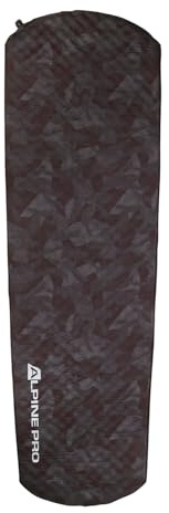 Alpine Pro Sonere Matelas isolant auto-gonflant pour camping et extérieur, hauteur 3,5 cm, matelas pliant 195 x 90 cm