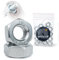 HISPAVIR | Pack de 25 Unidades | Tuercas Hexagonales M8 DIN 934 | Acero Inoxidable A2 (AISI 304) | Rosca Métrica Estándar Paso 1.25 | Se Ajustan con Llave de 13 mm | Resistentes al Óxido