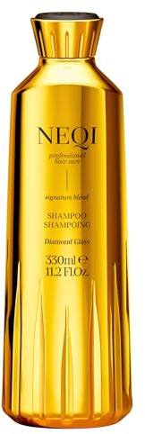 NEQI Diamond Glass Champú de brillo con verbasco – Limpieza suave e hidratante – Brillo intenso y cabello sedoso – Todo tipo de cabello – 330 ml