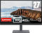 Lenovo L27q-35 68,58 cm (27 Zoll, 2560x1440, QHD, 75Hz, WideView, entspiegelt) Monitor (HDMI, DisplayPort, 4ms Reaktionszeit, AMD Radeon FreeSync) schwarz